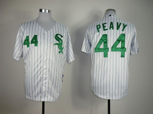 Men Chicago White Sox #44 Peavy White MLB Jerseys->chicago white sox->MLB Jersey